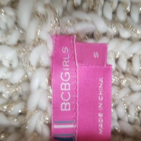 BCBG girls Mid length Cardigan with sparkle thread sz small - Picture 4 of 6